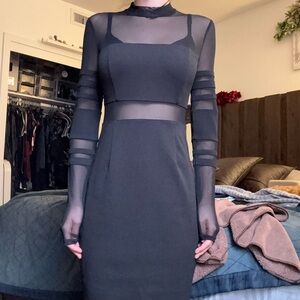 Elegant Black Sheer Dress I think size small